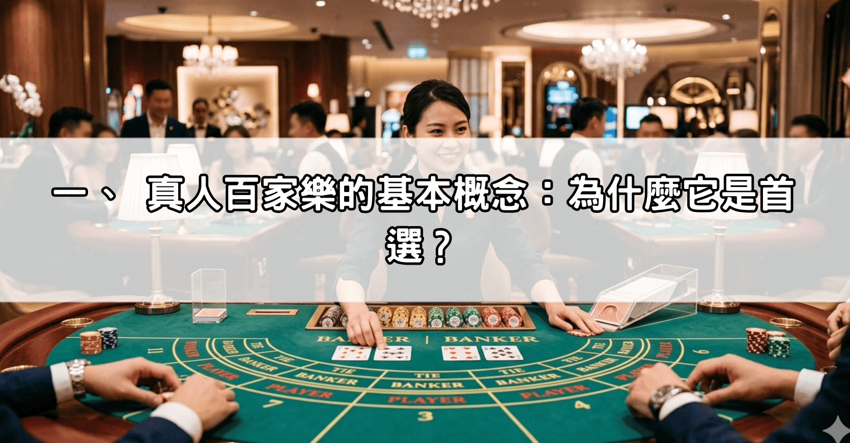 一、 真人百家樂的基本概念:為什麼它是首選?