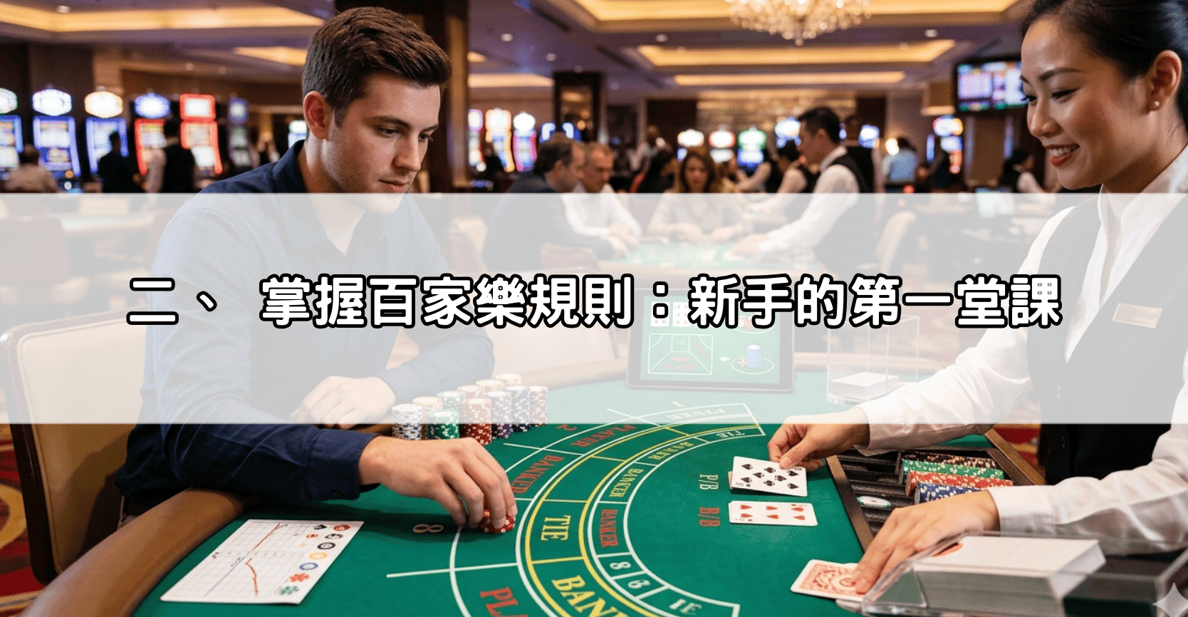 二、 掌握百家樂規則:新手的第一堂課